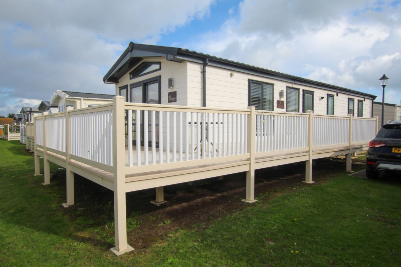 Victory Monaco 2015 static caravan at New Beach, Dymchurch, Kent