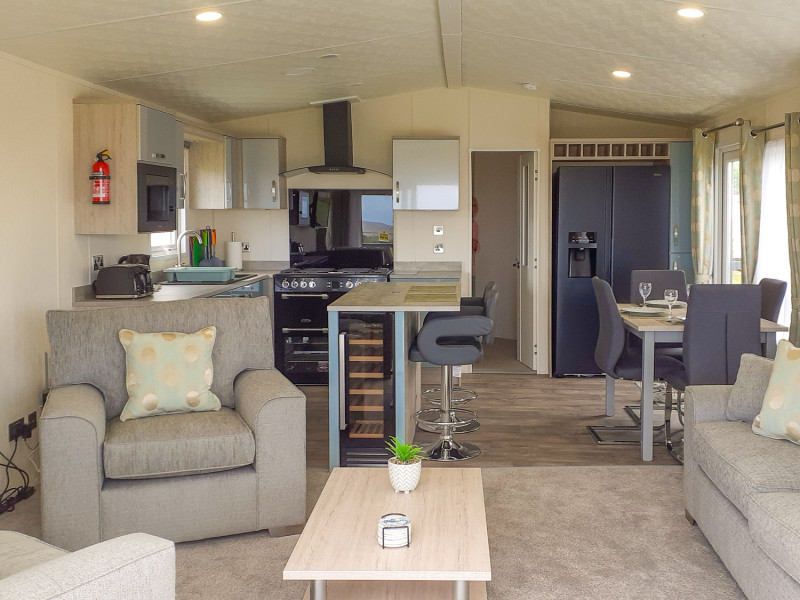 Delta Superior Deluxe 2022 + decking on Broadlands Sands, Suffolk. Stunning pitch