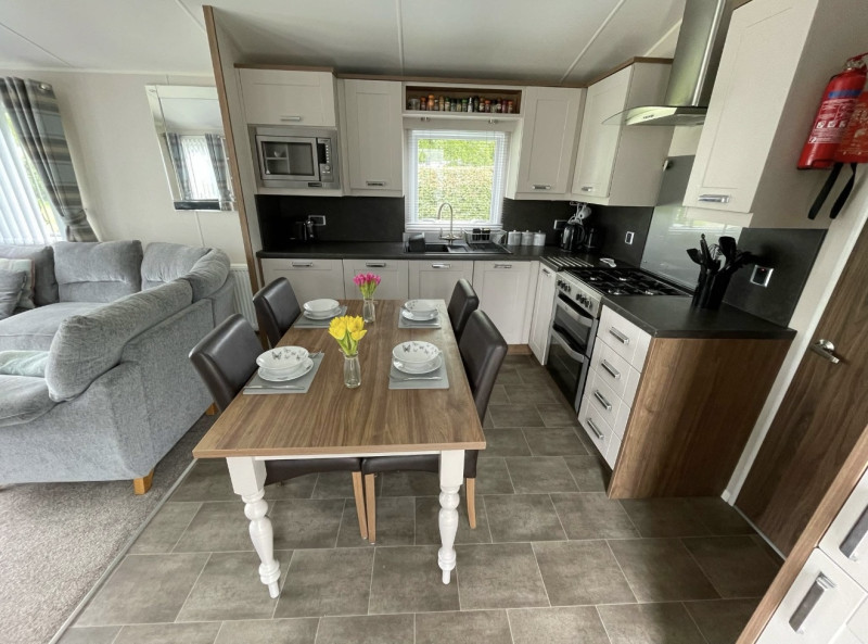 Willerby Sheraton 2017 & decking sited at Ingleton, North Yorkshire