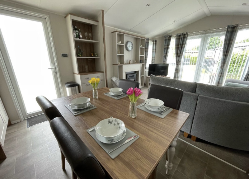 Willerby Sheraton 2017 & decking sited at Ingleton, North Yorkshire