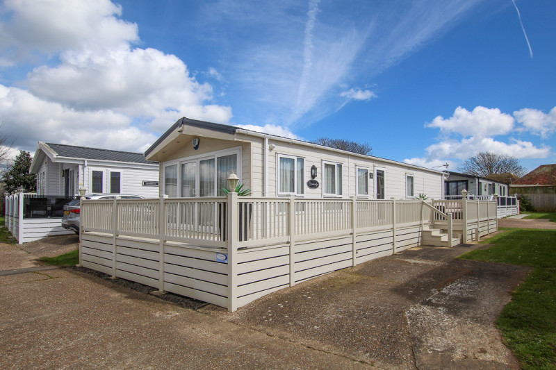 Delta Cambridge 2015 plus great decking on a gated area on New Beach, Dymhurch, Kent.