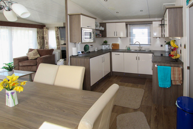 Delta Cambridge 2015 plus great decking on a gated area on New Beach, Dymhurch, Kent.