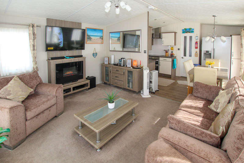 Delta Cambridge 2015 plus great decking on a gated area on New Beach, Dymhurch, Kent.