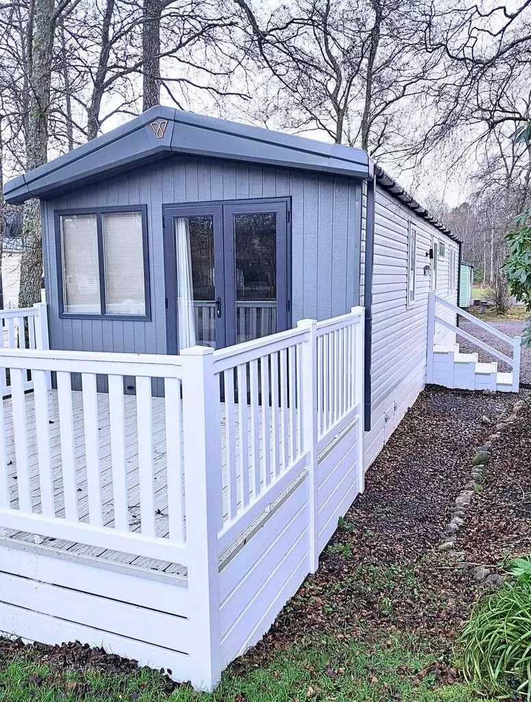 Victory Bower 2022 static caravan at Glenesk Holiday Park, Aberdeenshire, Scotland