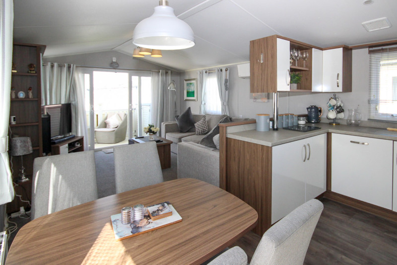 Willerby Avonmore 2019 with a covered decking at Haven's Kent Coast, Allhallows