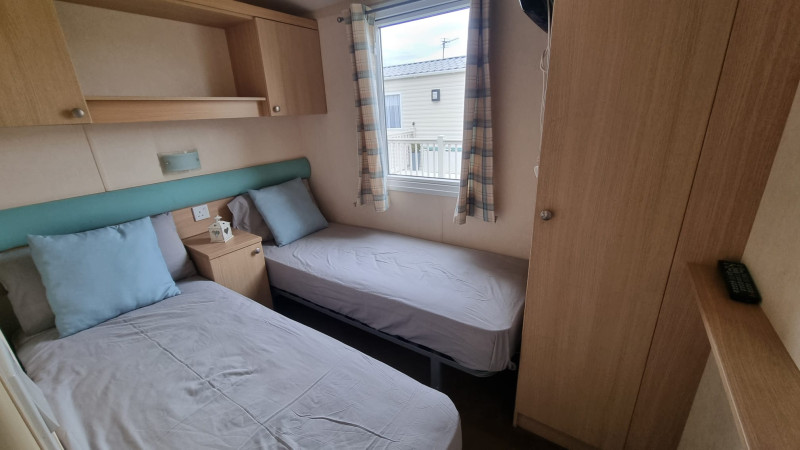 Swift Burgundy 2009 sited at Ty Gwyn Caravan Park, nr Abergele, North Wales